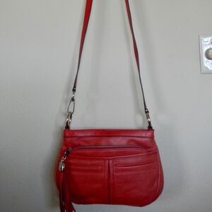 B. Makowsky Red Shoulder Bag